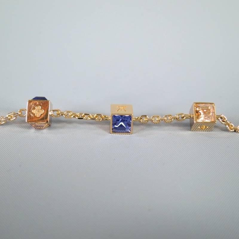 dice bracelet gold