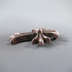 CHROME HEARTS Sterling Silver Engraved Cross Pendant