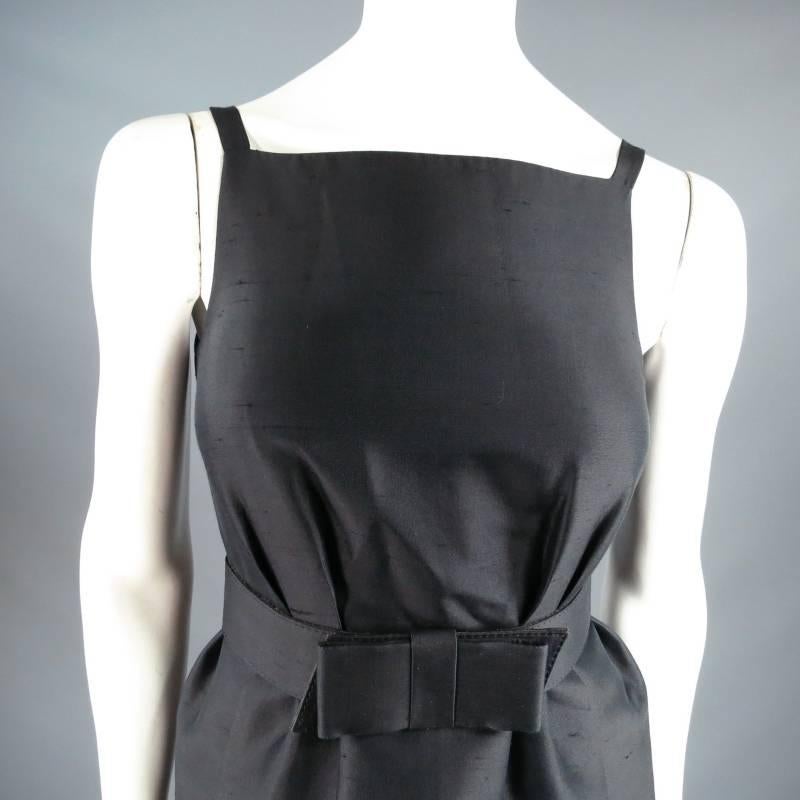 Women's MICHAEL KORS Size 2 Black Wool / Silk Layered Sequin Skirt Cocktail Dress