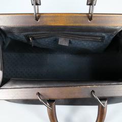 GUCCI by TOM FORD Wooden Handles Black Leather Doctor Satchel 2002 Bag