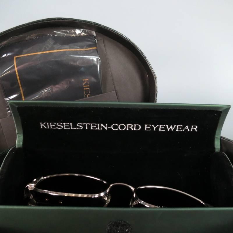 KIESELSTEIN-CORD Silver & Black -Angel Baby- Metal & Acetate Sunglasses 2