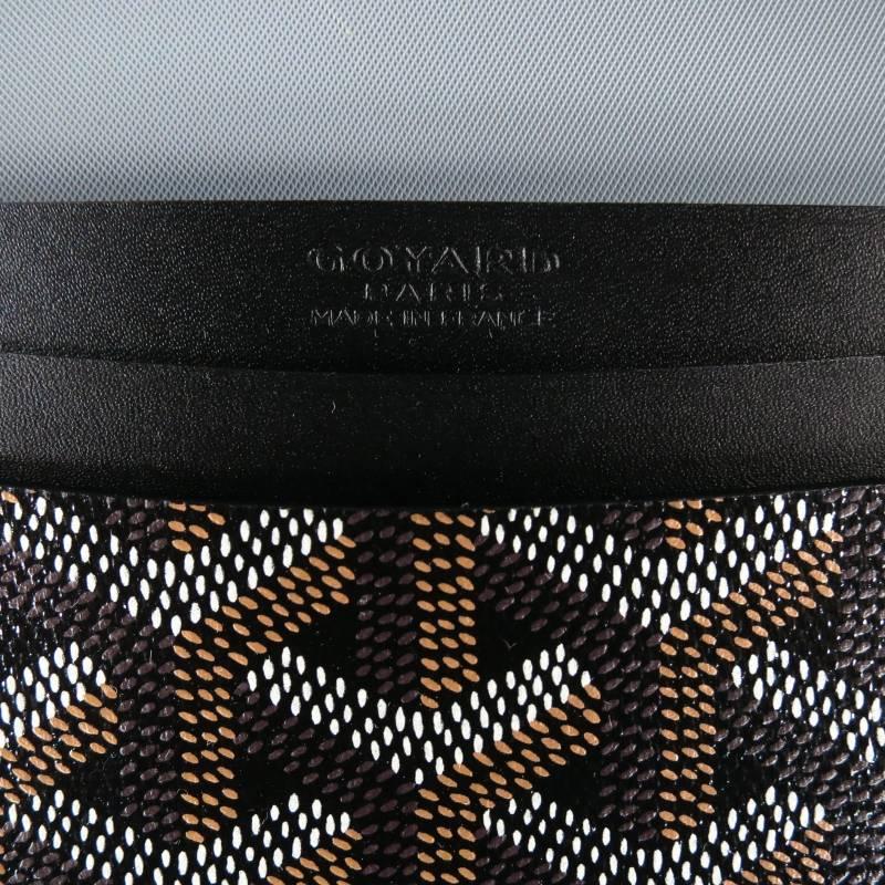 GOYARD Brand New Brown Vector Leather Rectangle Card Holder Wallet In New Condition In San Francisco, CA