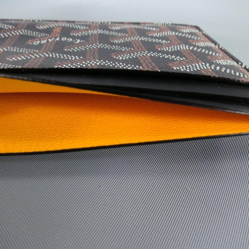 Women's or Men's GOYARD Brand New Brown Vector Leather Rectangle Card Holder Wallet