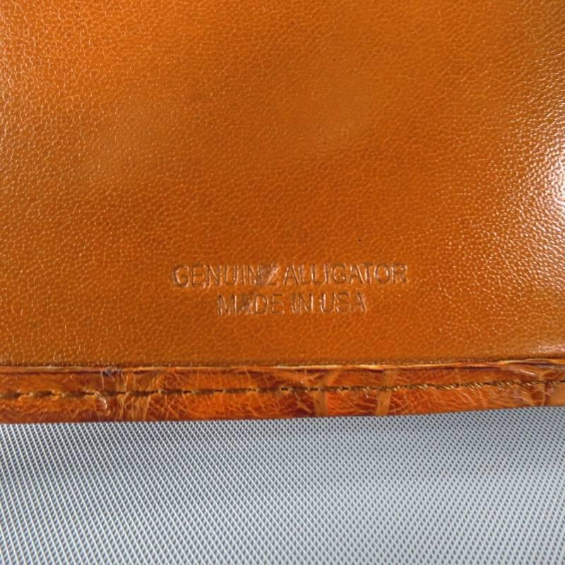 MOORE & GILES Brand New Tan Alligator Skin Men's Wallet 3