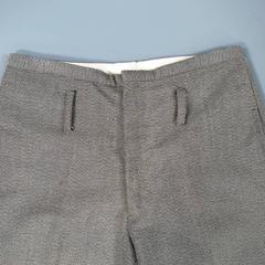 CAROL CHRISTIAN POELL 30 Black White Beige Nailhead Structured Slit Dress Pants