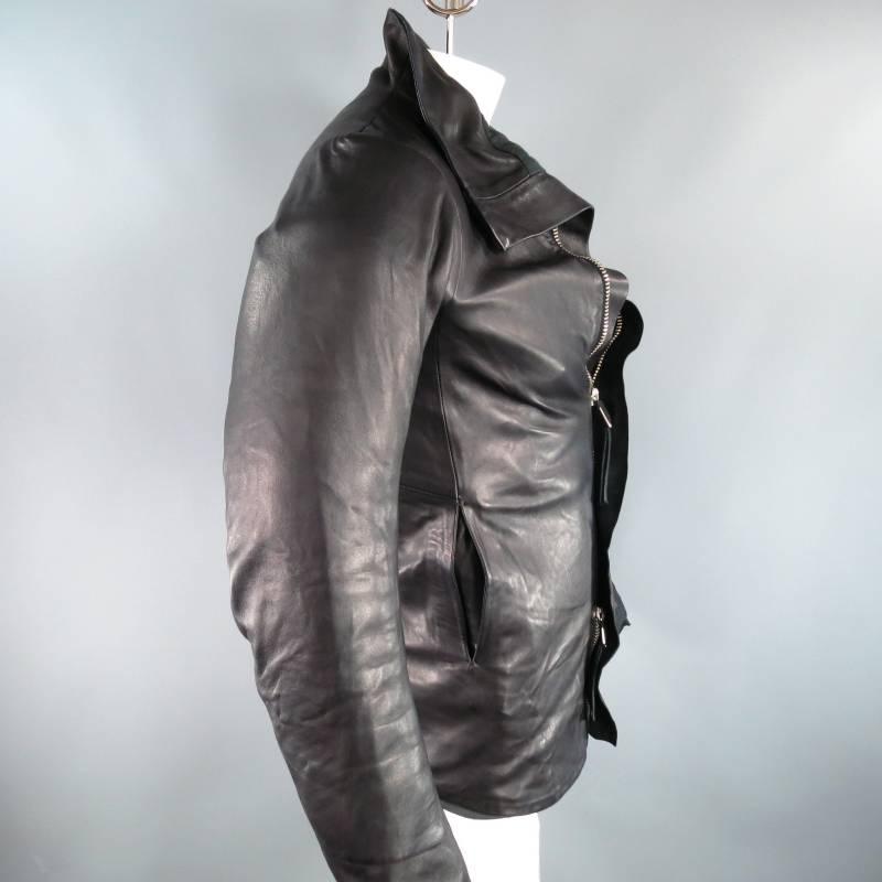 boris bidjan saberi leather jacket