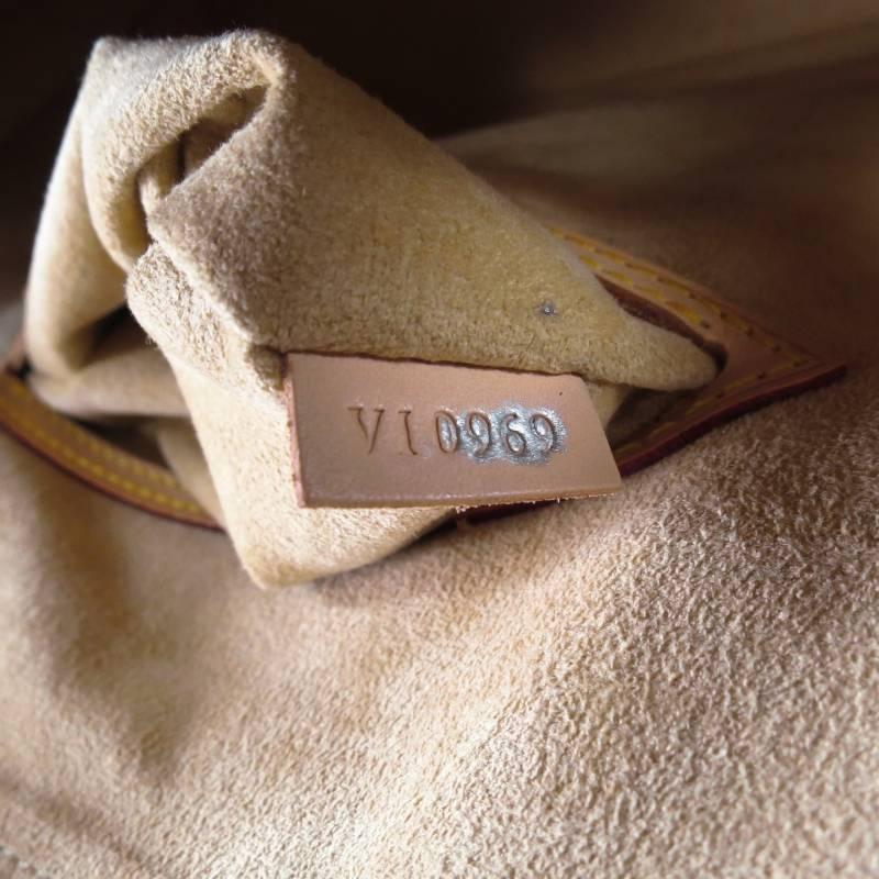 LOUIS VUITTON Natural Vachetta Patina Leather ALMA PM Top Handles Bag 3