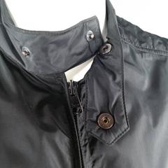 GUCCI Men's 40 Black Light Weight Nylon Winderbreaker Moto Jacket