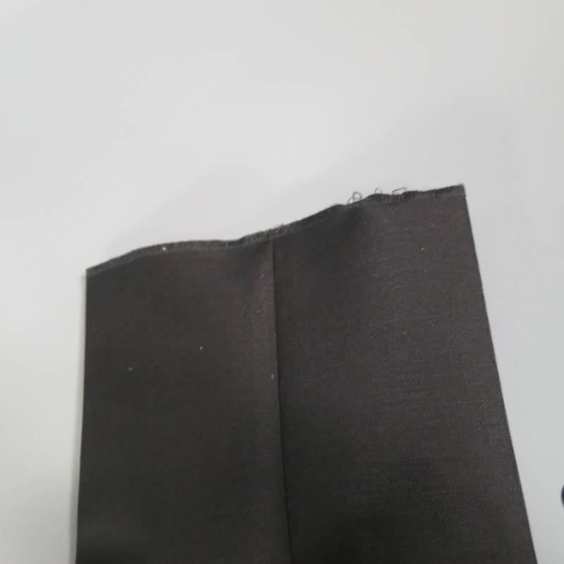 ALEXANDER MCQUEEN 38 Regular Black Wool / Mohair Notch Lapel Collar 32 36 Suit 6