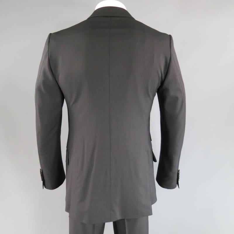 TOM FORD 42 Long Black Wool Notch Lapel 33 32 Suit 3