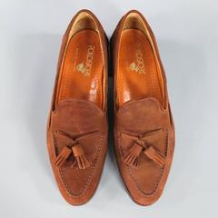 Vintage RALPH LAUREN Size 10 Brown Suede Tassel Loafers