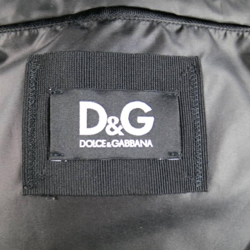 D&G by DOLCE & GABBANA Men's 44 Brown & Black Zip Pocket Jacket 4