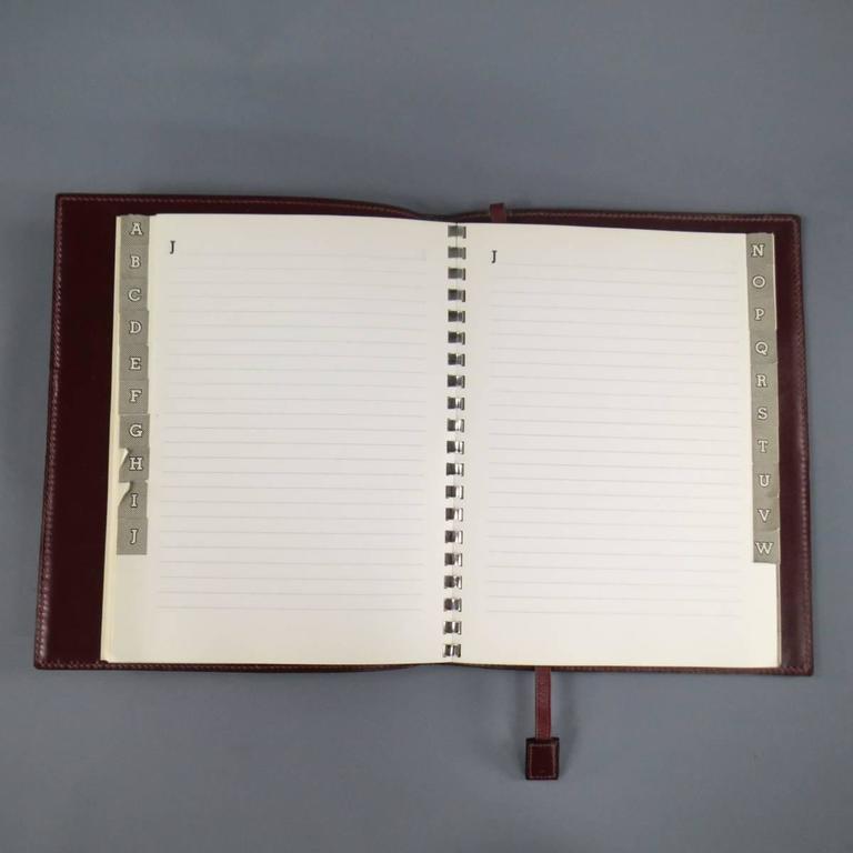 Hermes Vintage Burgundy Leather Address Book at 1stDibs hermes address book, vintage address