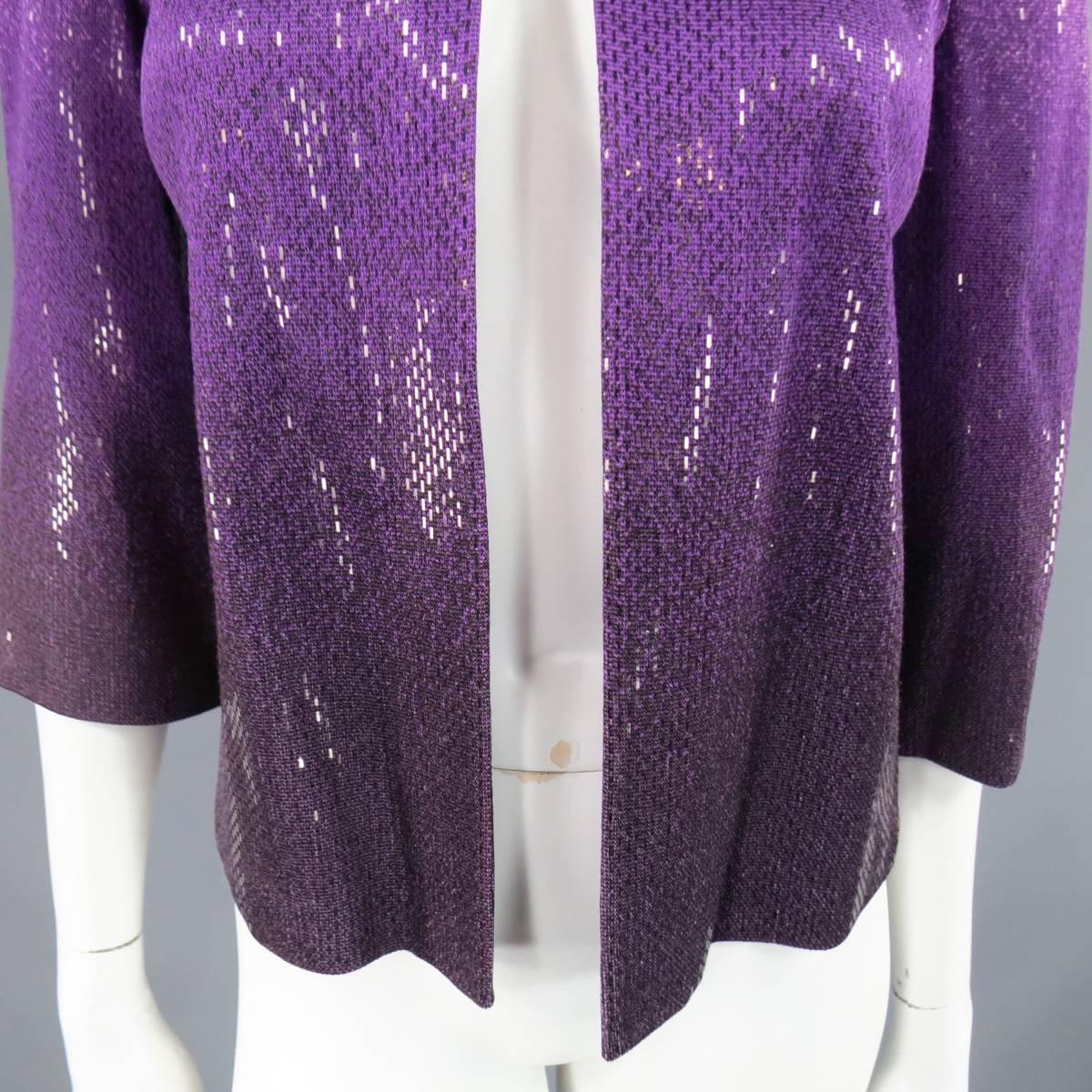 purple sequin jacket