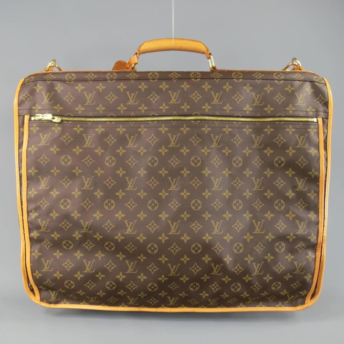 Vintage LOUIS VUITTON Brown Monogram Canvas Travel Garment Bag 1