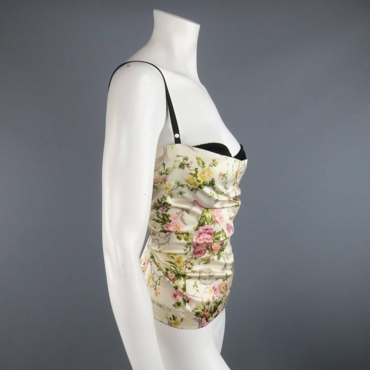 cream bustier top