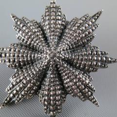 UGO CACCIATORI Medium Sterling Silver Star Beam Pin