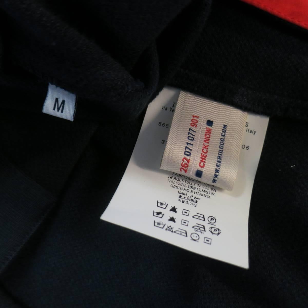 Men's MONCLER GAMME BLEU 40 Navy Cotton Snap Placket Collar Jacket 4