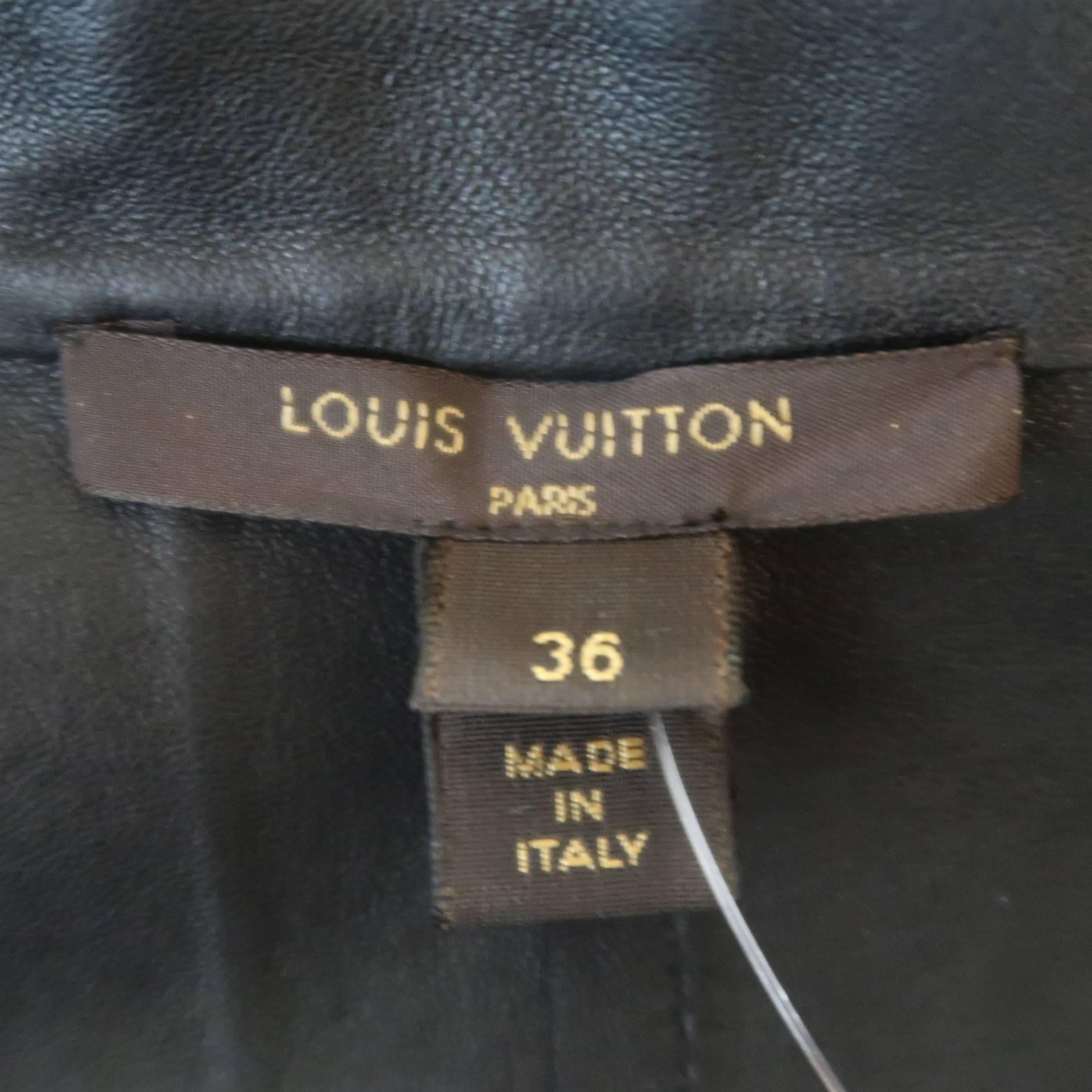 Louis Vuitton Size 4 Orange and Black Eel Skin Sleeveless Mod Cocktail Dress 5
