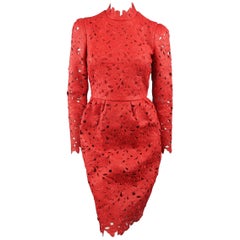 Valentino Red Leather Dress - 50th Anniversary - Fall 2012 Runway - Retail $9800