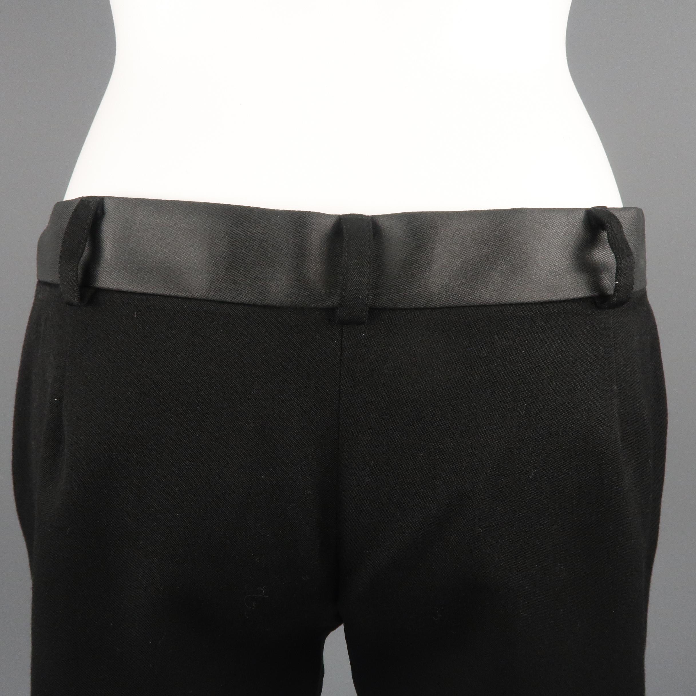 MONTANA Size 4 Black Tailoring Shorts 1