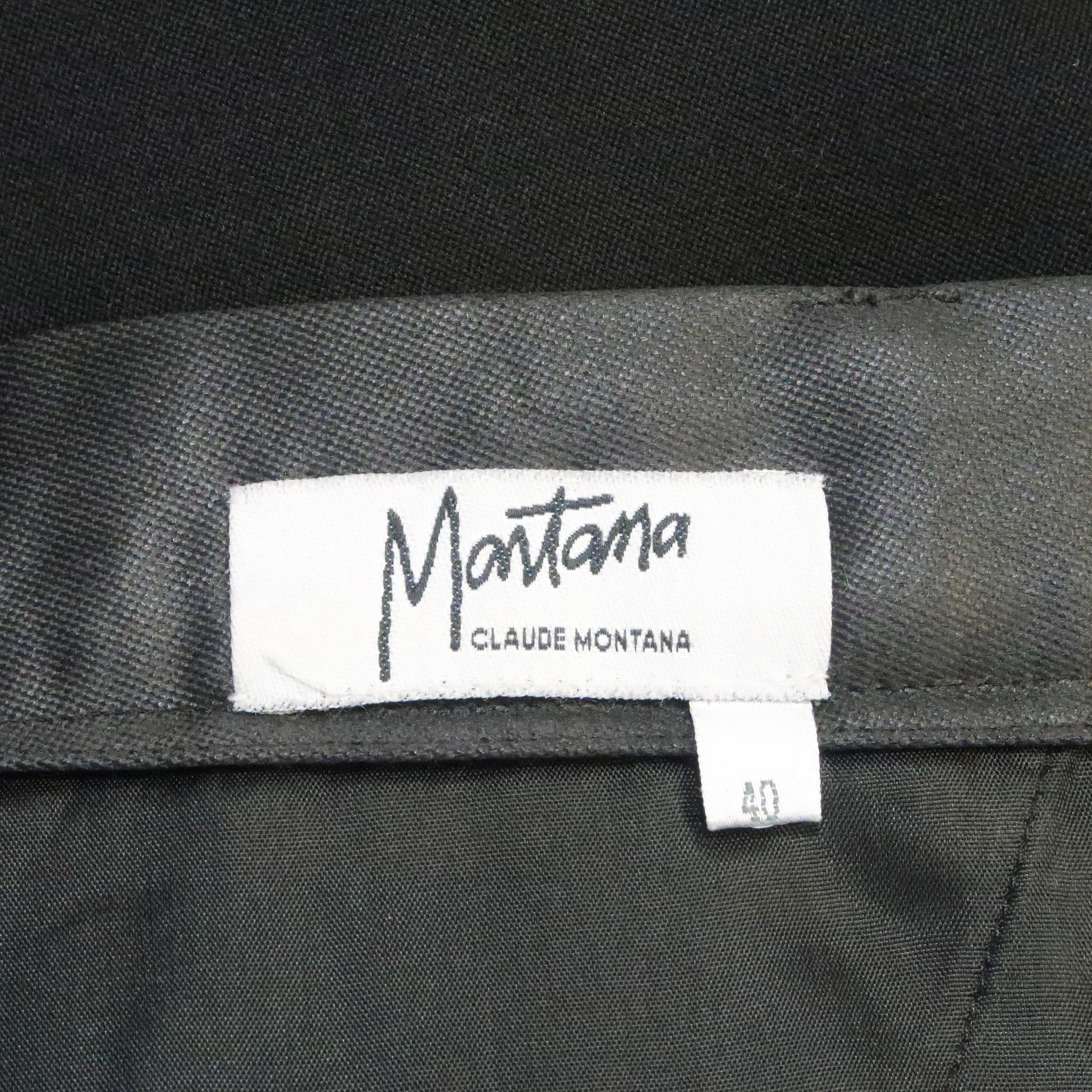 MONTANA Size 4 Black Tailoring Shorts 2