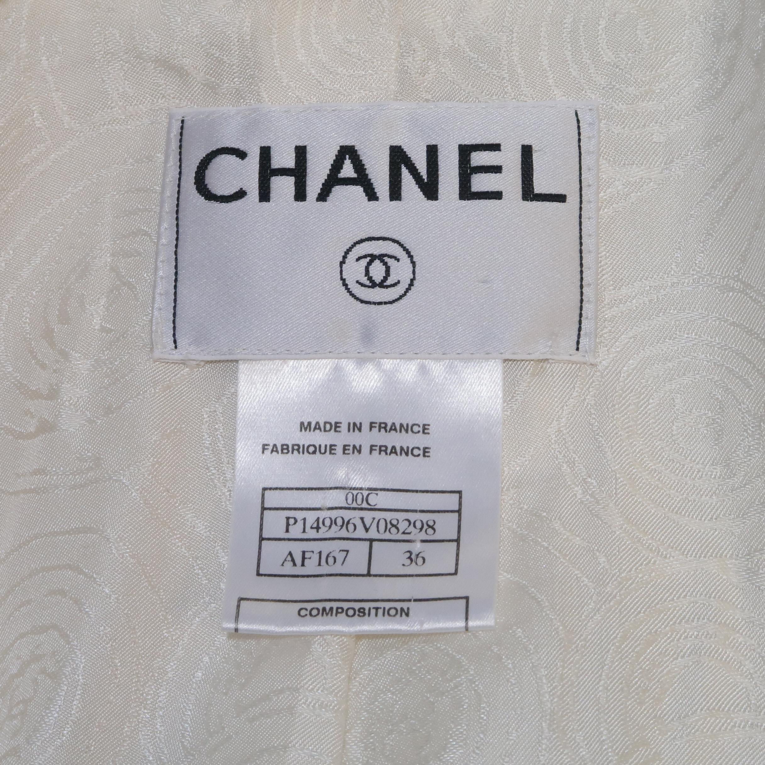 CHANEL Size 4 Cream Jacket / Blazer 5