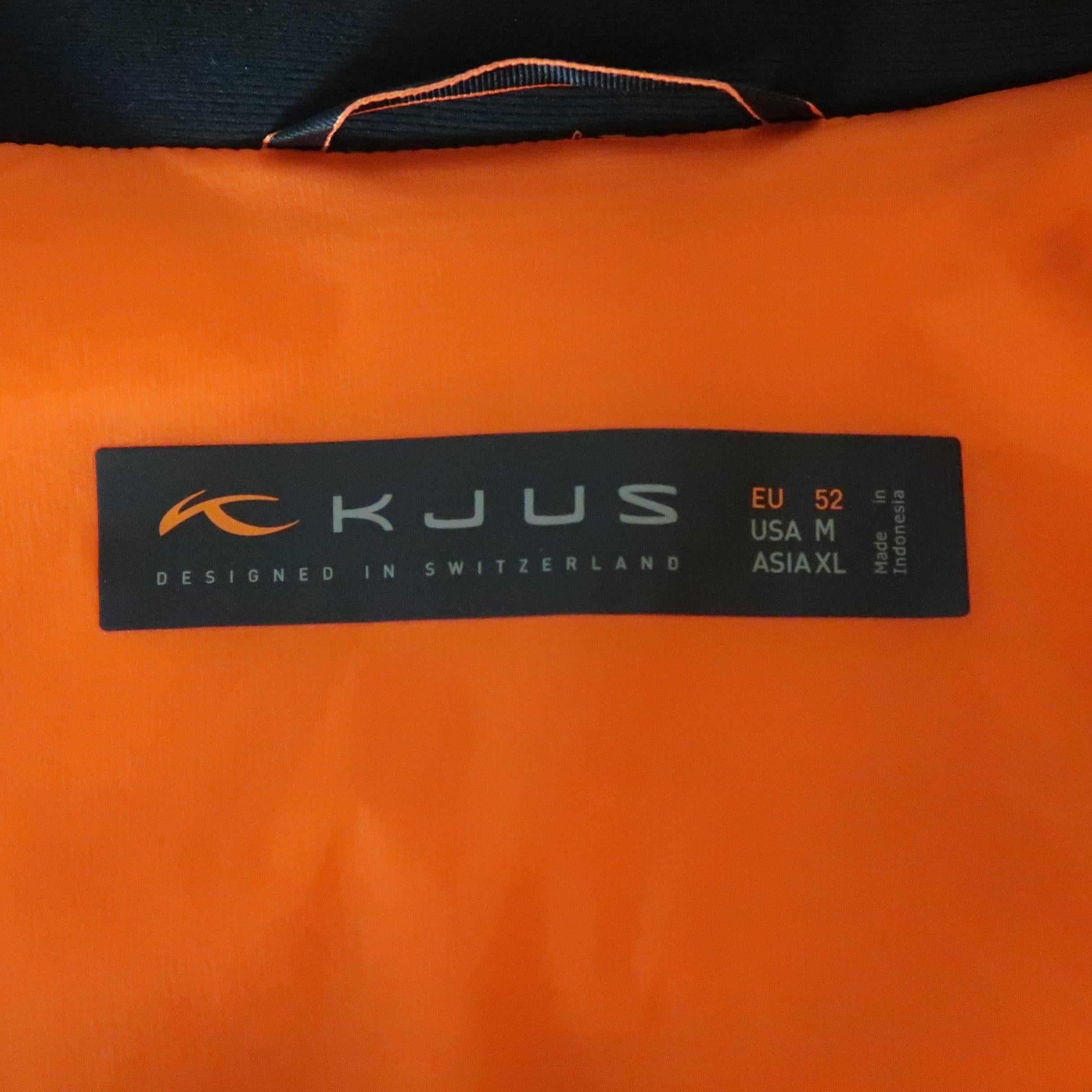 KJUS 42 Orange Solid Polyamide Jacket 4