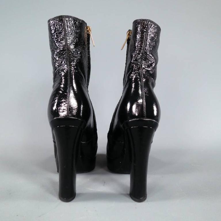 saint laurent platform ankle boots