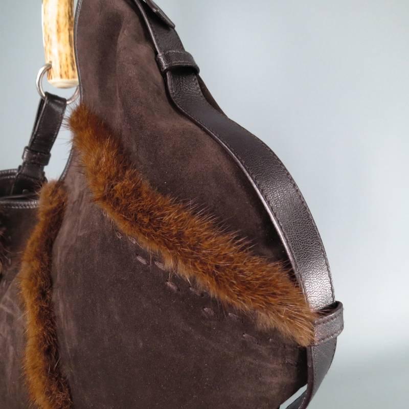 ysl fur handle bag