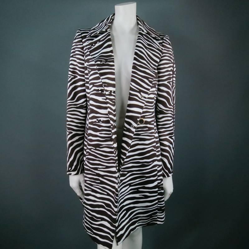 zebra print trench coat