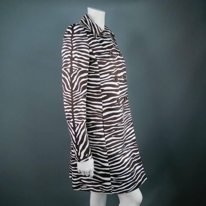 zebra trench coat
