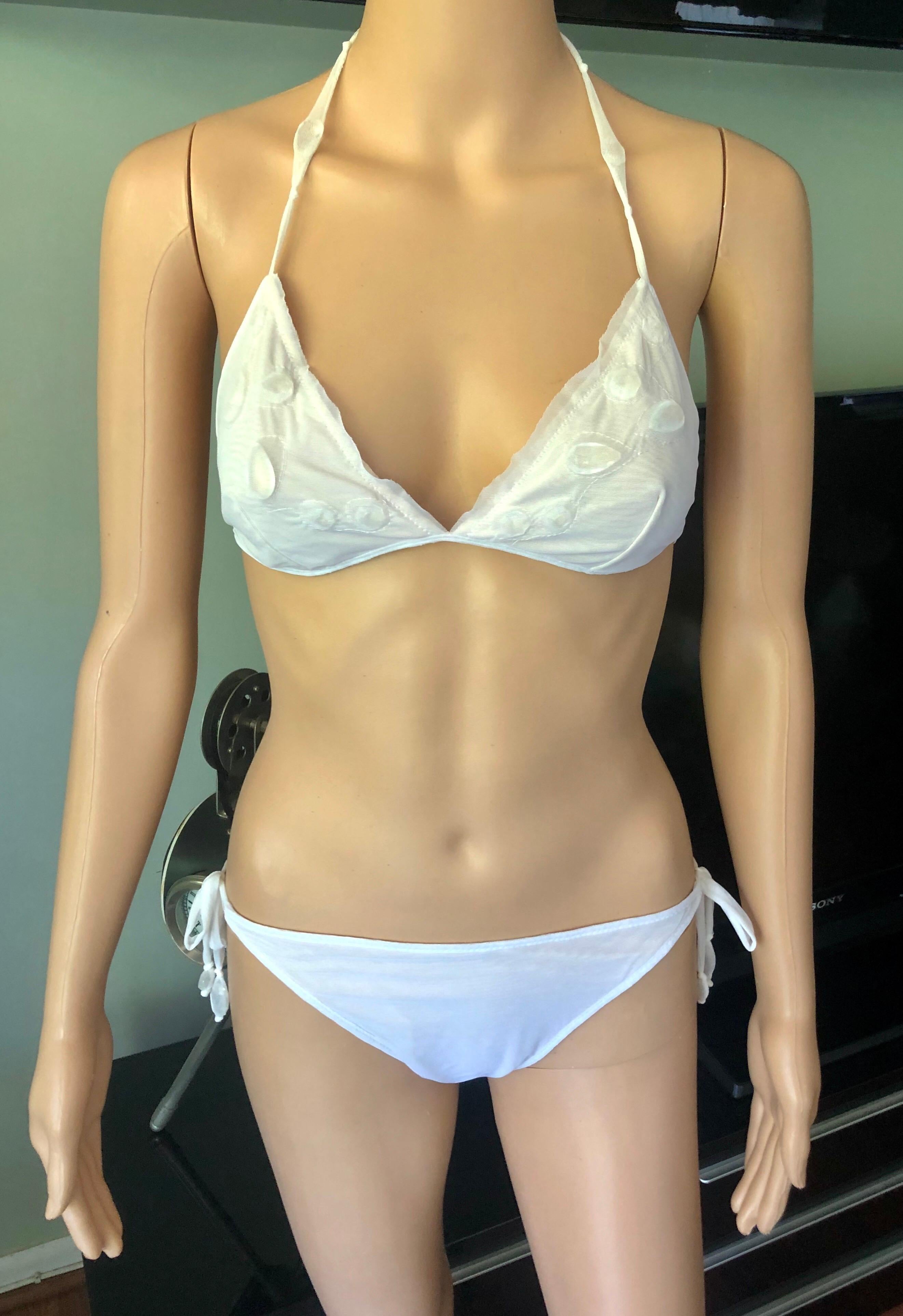 Women's or Men's Jean Paul Gaultier Soleil Crystal Embellished Bikini Swimwear Swimsuit