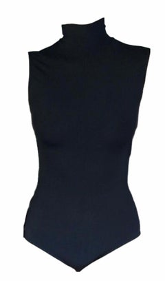 Chanel Black Cutout Back Swimsuit Bodysuit
