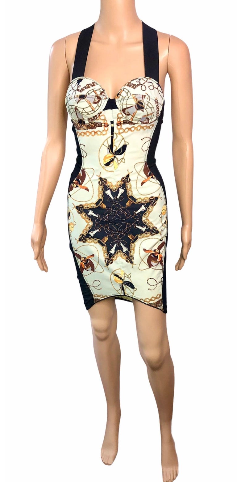 Jean Paul Gaultier Vintage S/S1991 Cone Bra Bustier Sheer Side Panels Mini Dress For Sale 5
