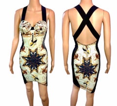 Jean Paul Gaultier Vintage S/S1991 Cone Bra Bustier Sheer Side Panels Mini Dress