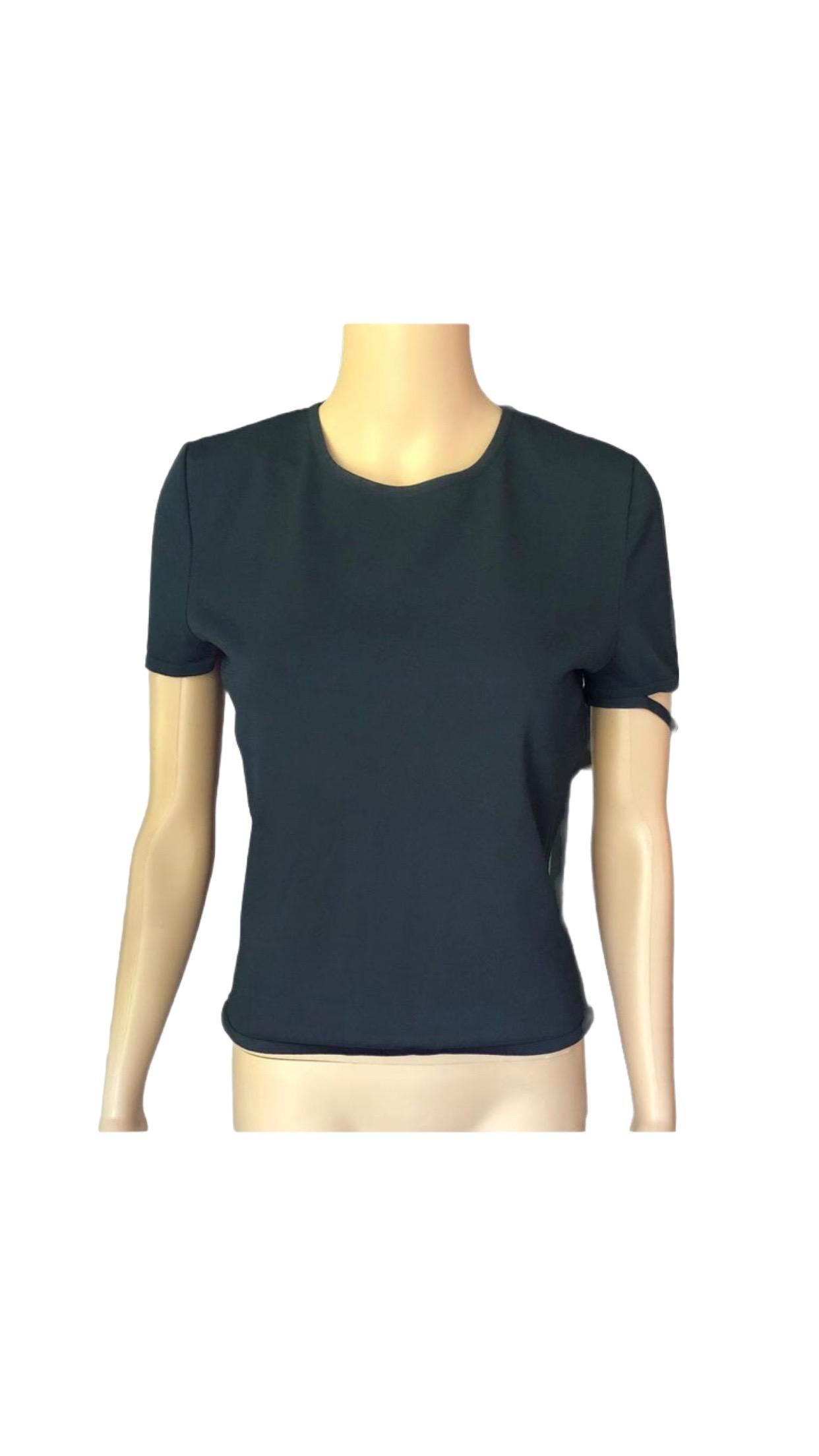Tom Ford for Gucci S/S 1998 Vintage Cutout Knit Top For Sale 4