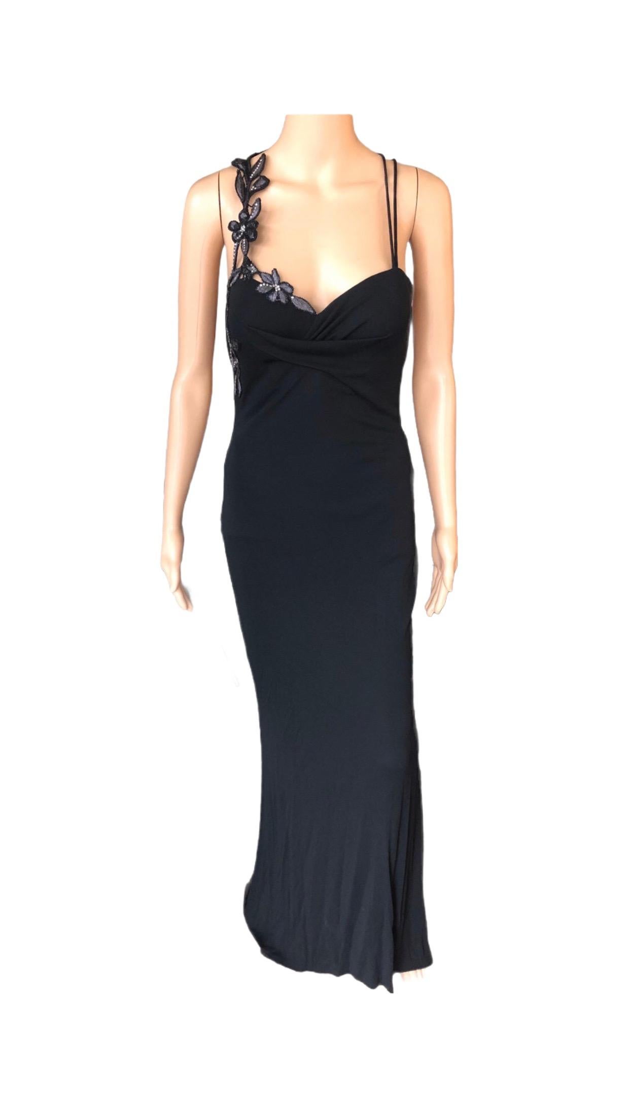 Atelier Versace by Gianni Versace Haute Couture Embellished Evening Dress Gown For Sale 6