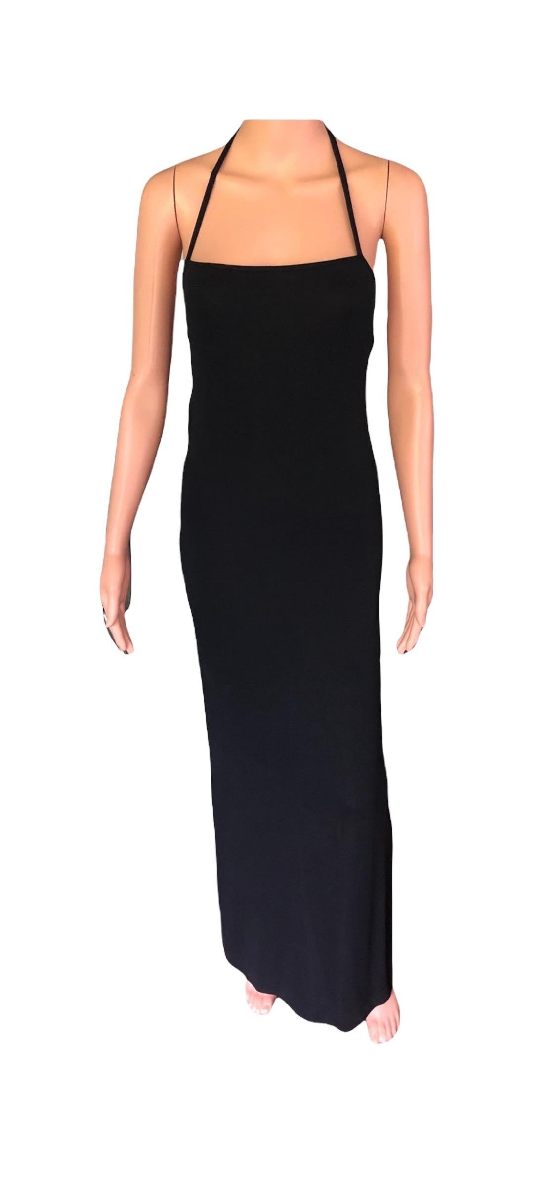Tom Ford für Gucci S/S 1998 Schwarzes rückenfreies Bodycon-Abendkleid 5