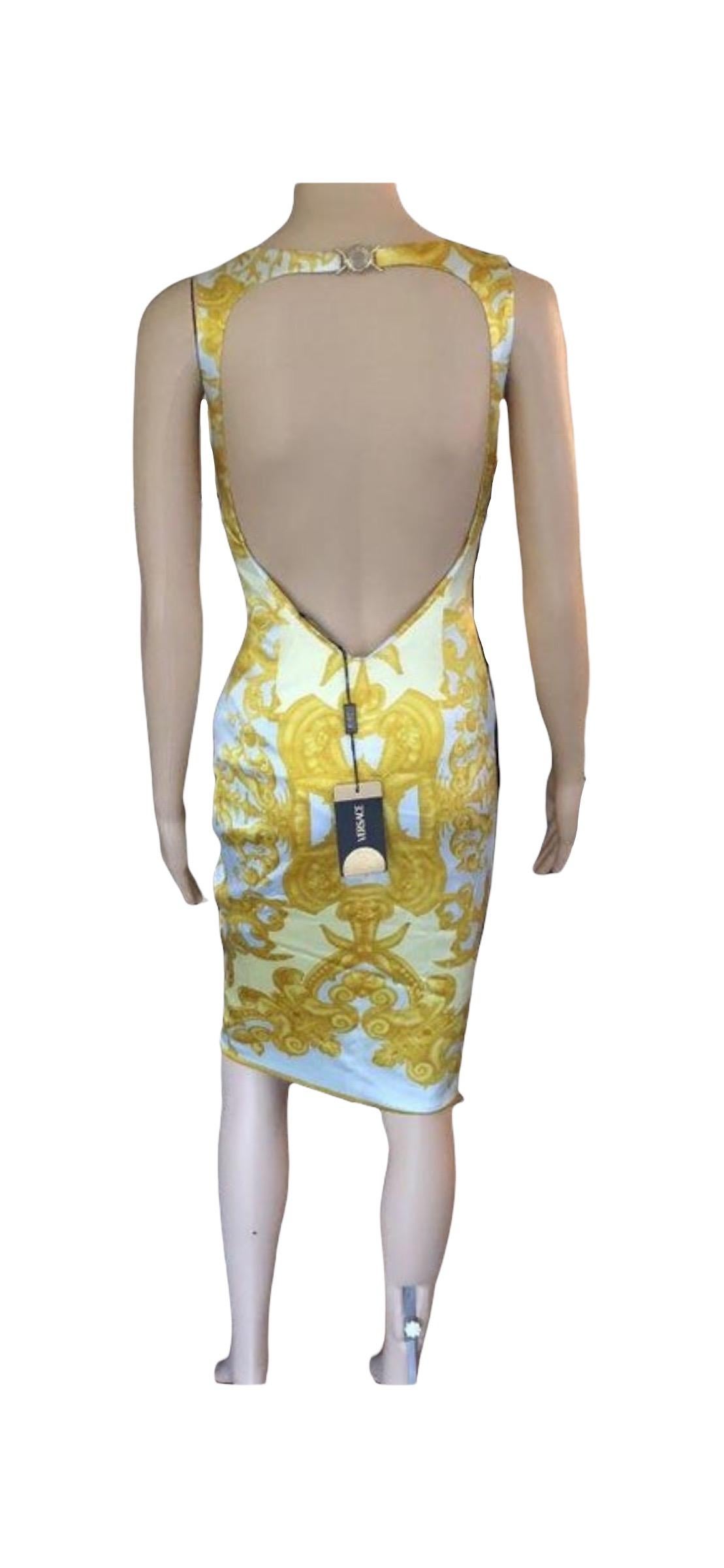 Neu Versace S/S 2005 Laufsteg Kleid mit Rückenausschnitt Damen im Angebot