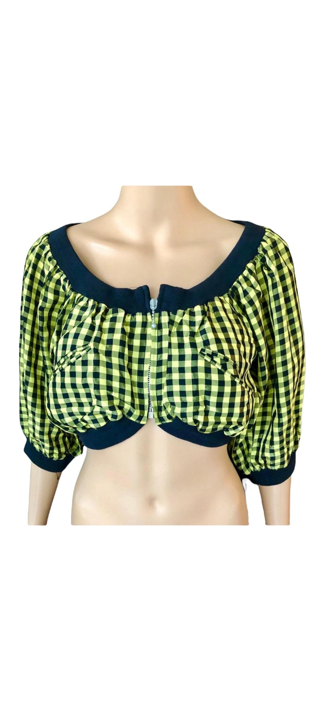 Jean Paul Gaultier c. 1980 Vintage Clueless Crop Top in vendita 4
