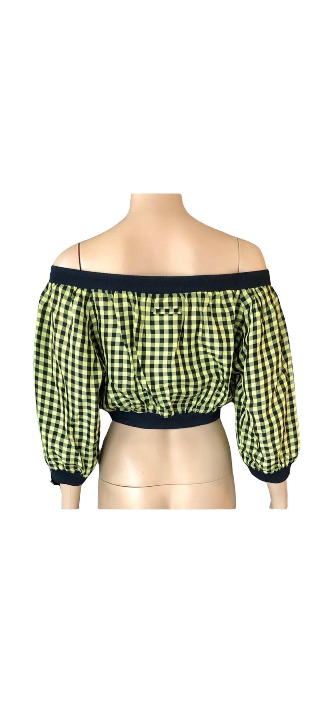 Jean Paul Gaultier c. 1980 Vintage Clueless Crop Top For Sale at 1stDibs