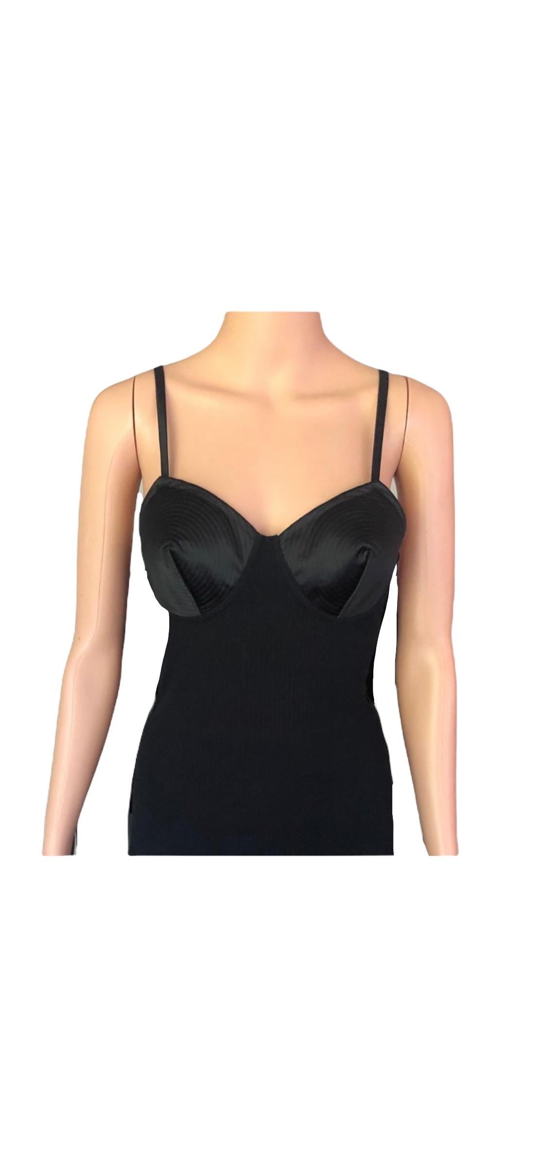 Jean Paul Gaultier Bondage Cone Bra Top and Mini Skirt 2 Piece Set For Sale 8