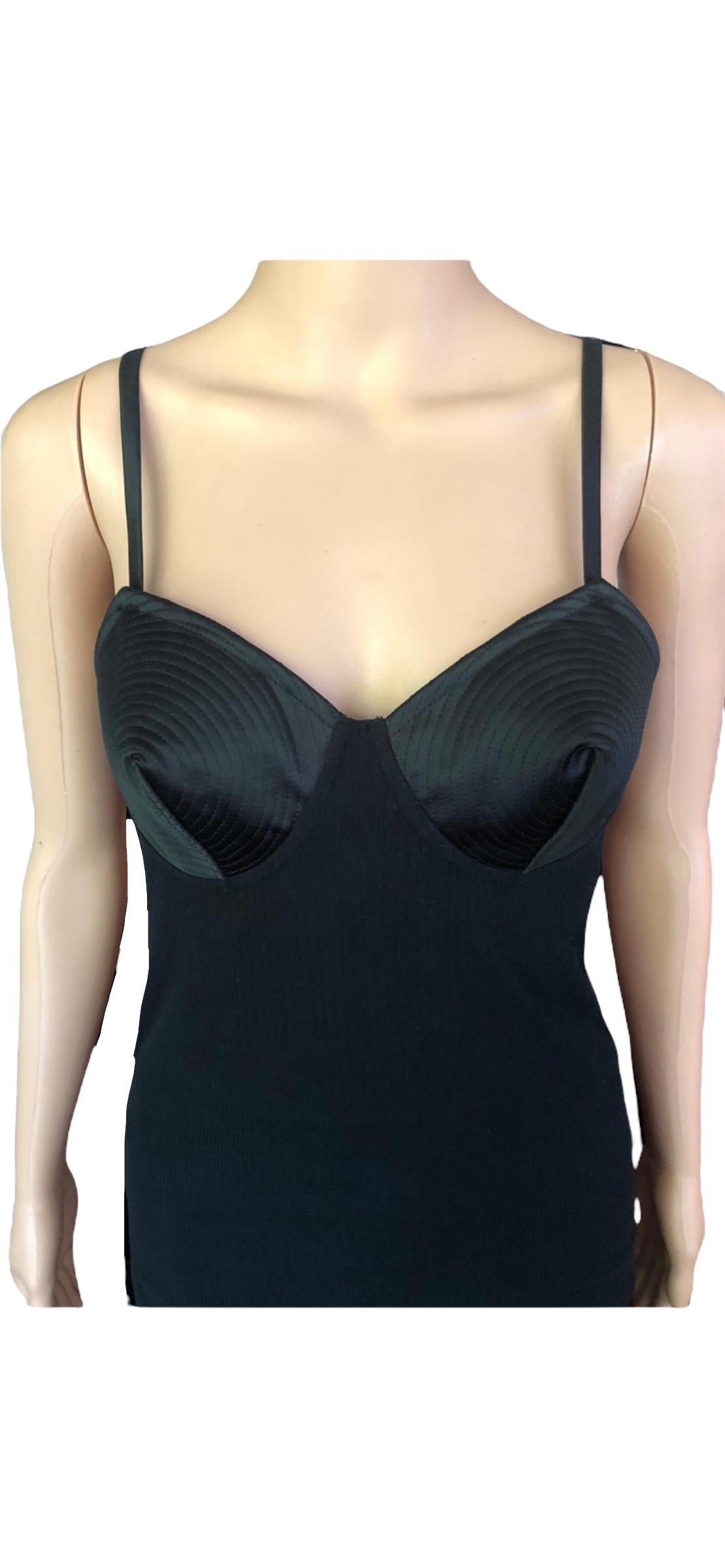 Jean Paul Gaultier Jeans Top con reggiseno a cono e minigonna 2 pezzi in vendita 13