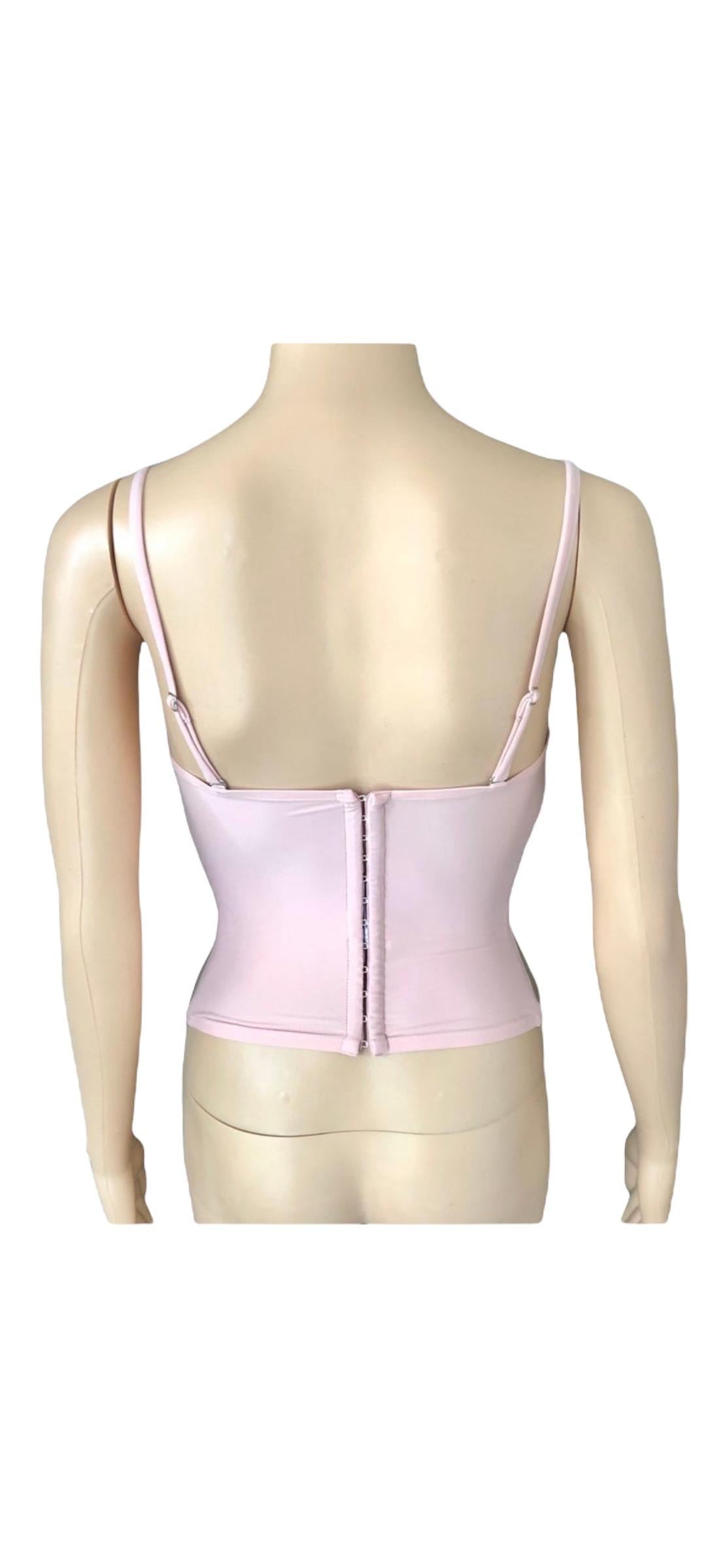 Christian Dior By John Galliano S/S 2006 Unworn Bustier Lace Corset Crop Top For Sale 6