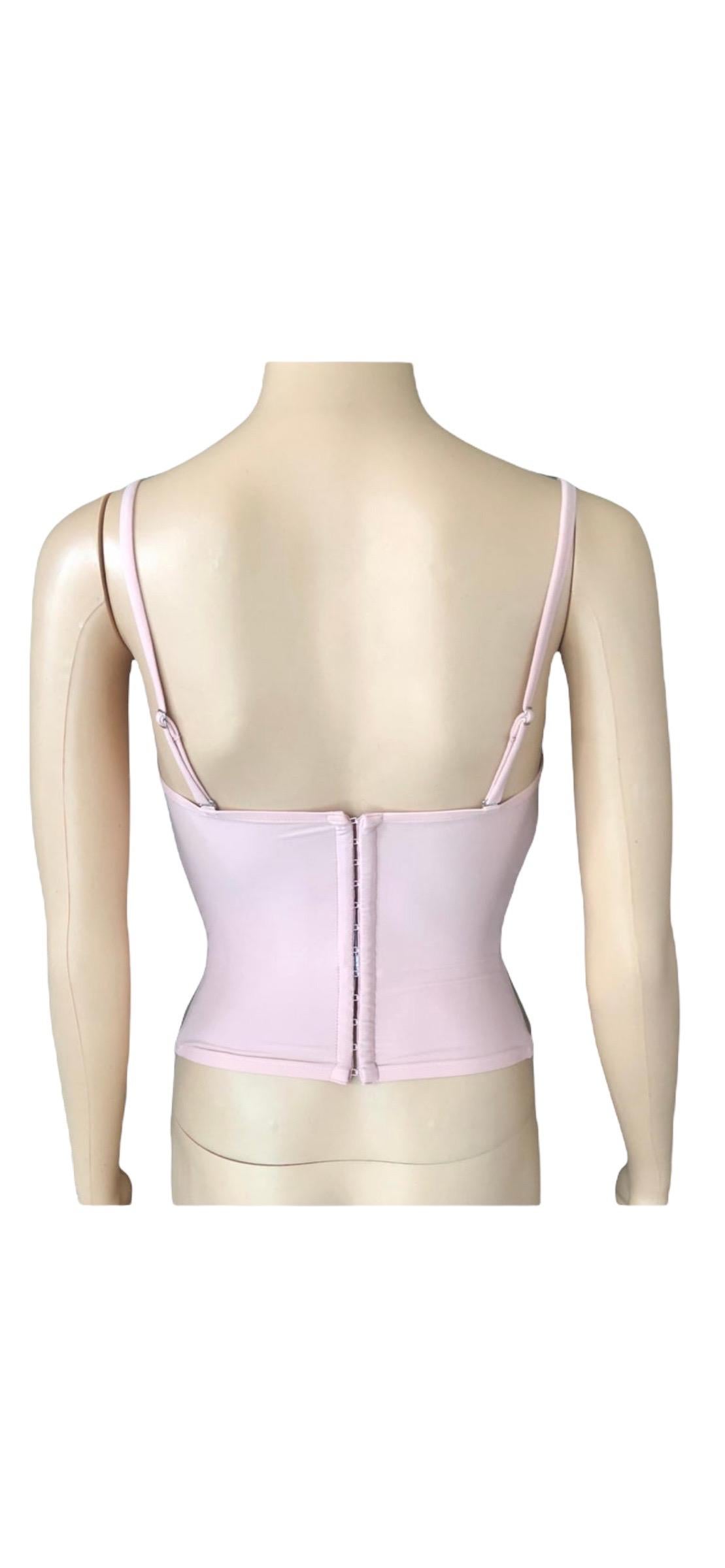 Christian Dior By John Galliano S/S 2006 Unworn Bustier Lace Corset Crop Top For Sale 7