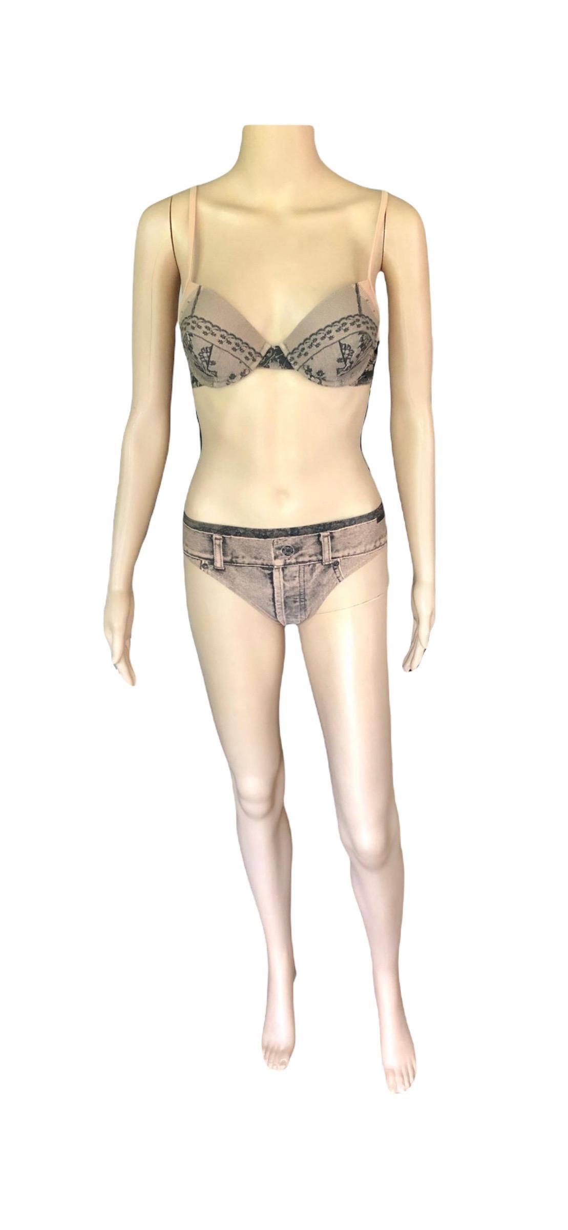 Christian Dior By John Galliano S/S 2006 Unworn Logo Bikini Swimwear 2 Piece Set For Sale 9