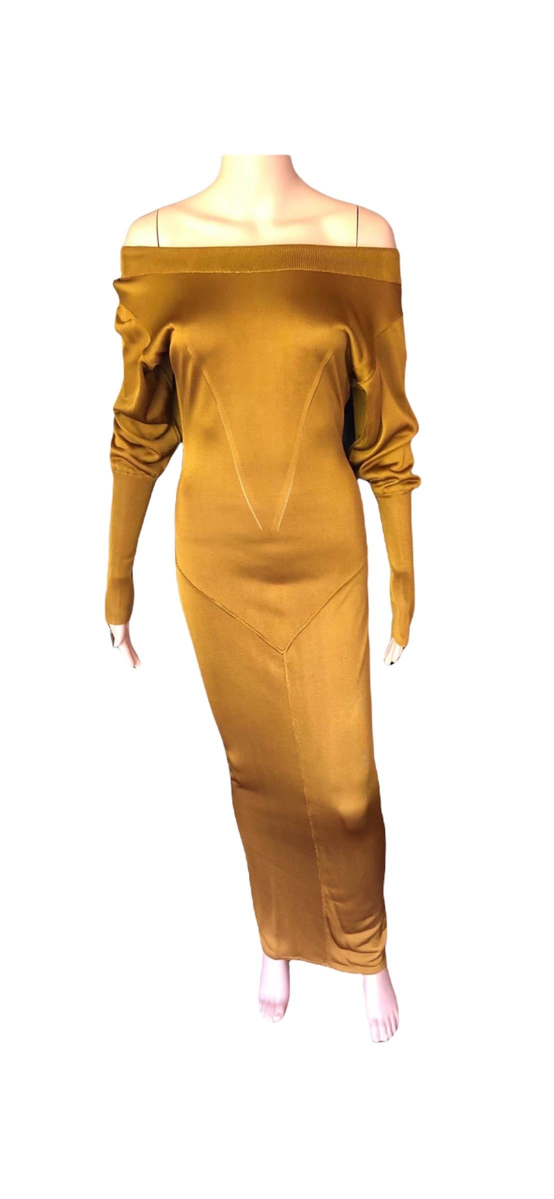 Azzedine Alaïa c. 1990's Vintage Semi-Sheer Gown Maxi Dress For Sale 2