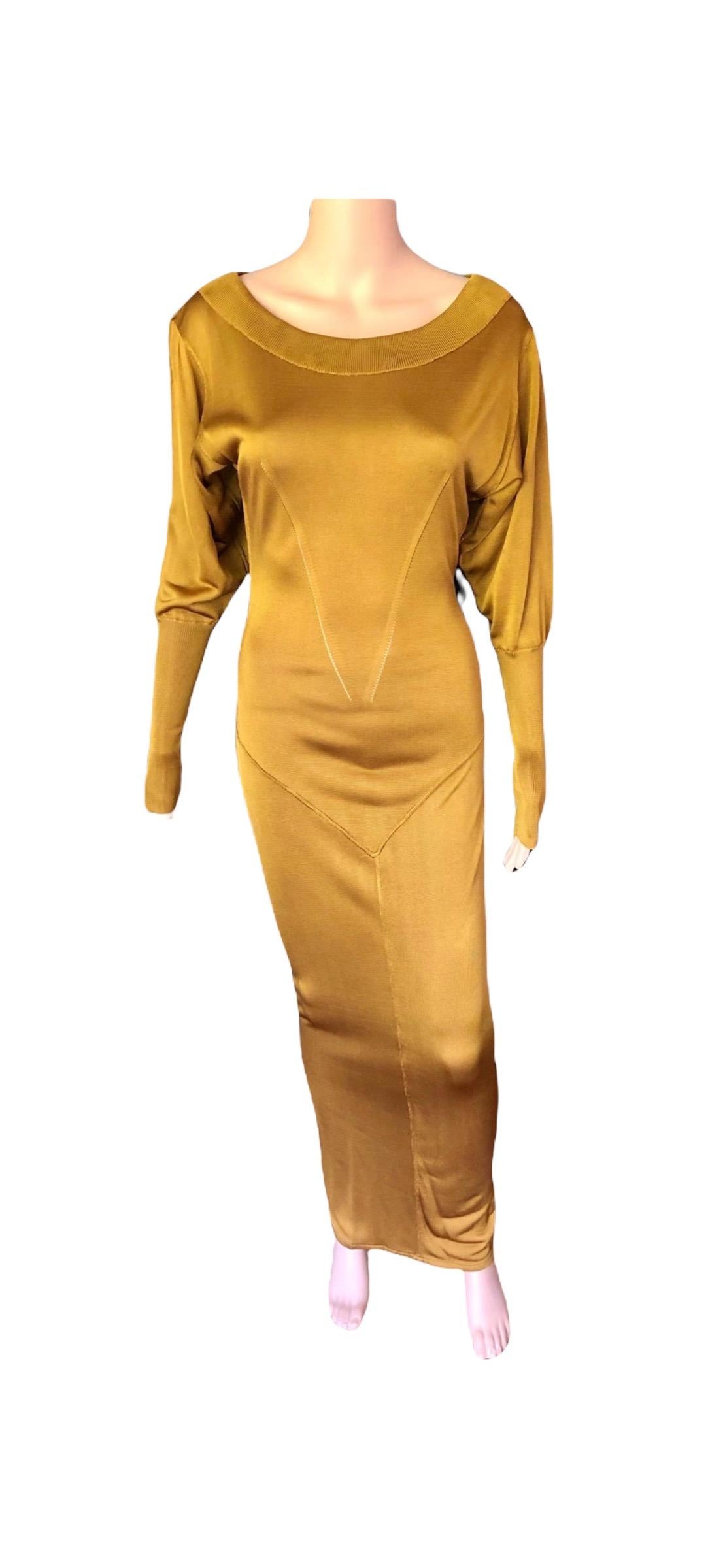 Azzedine Alaïa c. 1990's Vintage Semi-Sheer Gown Maxi Dress For Sale 4