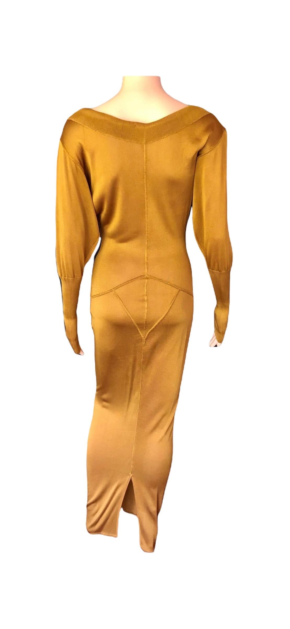 Azzedine Alaïa c. 1990's Vintage Semi-Sheer Gown Maxi Dress For Sale 3